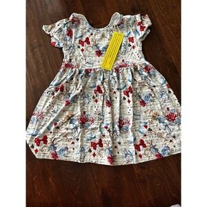 Little Munchkin Alice in Wonderland bamboo twirl dress 4T NIB